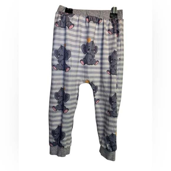 💥Gray Elephant Print Kids Matching Set - Picture 5 of 5